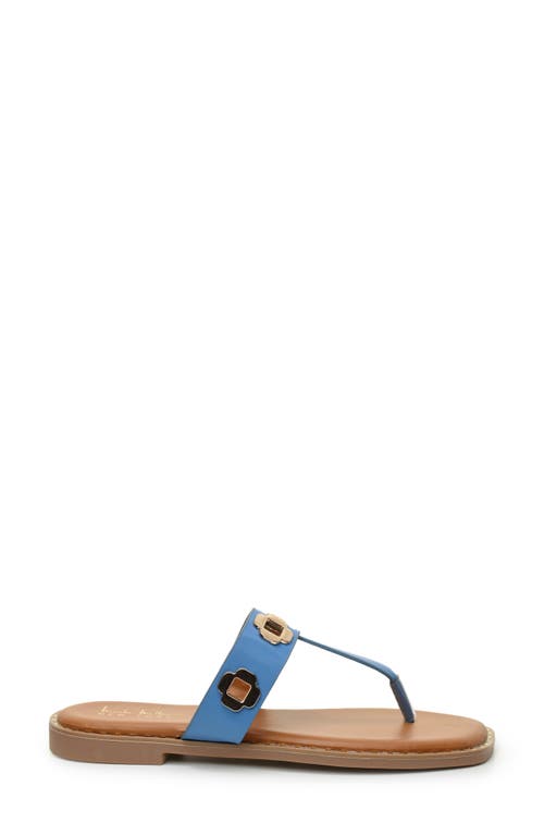 Nicole Miller Bling Thong Sandal In Blue