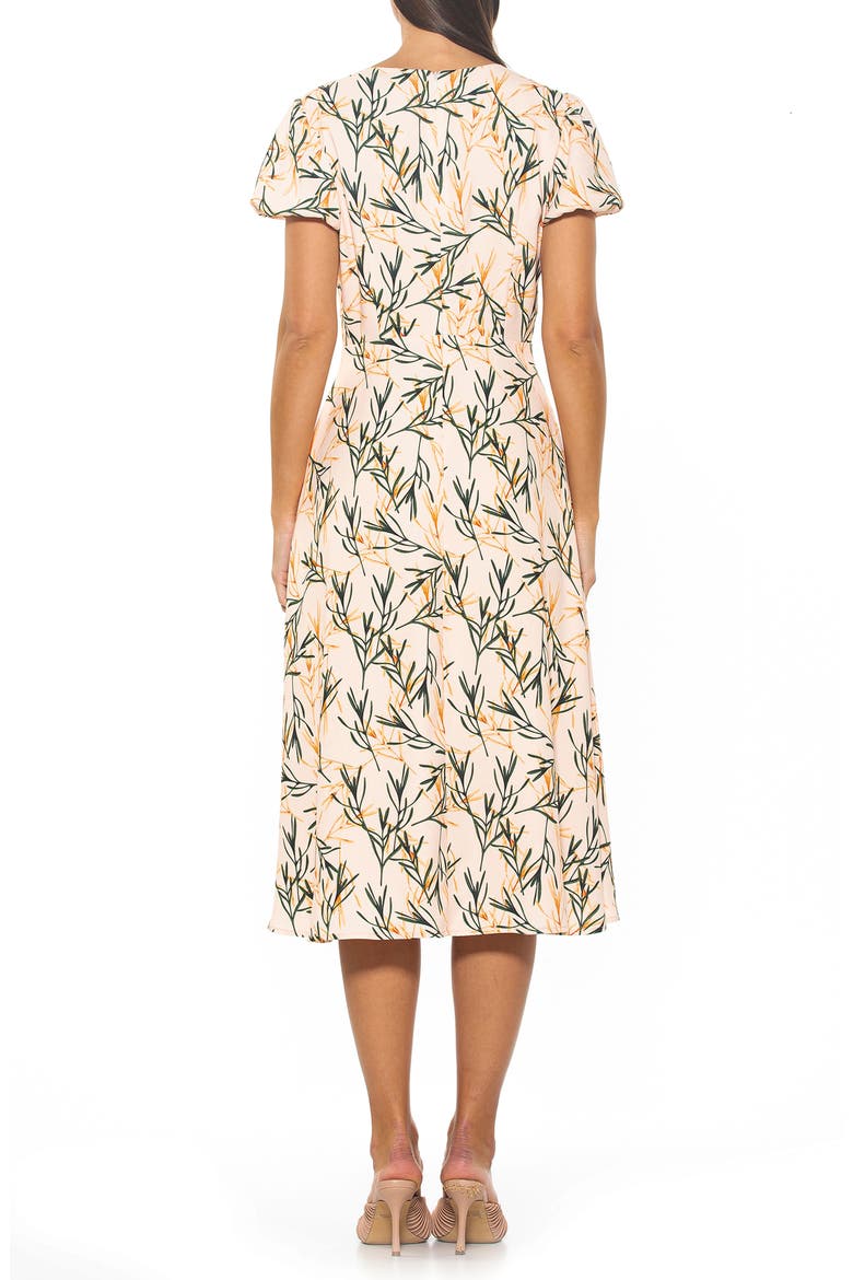 Gracie Sweetheart Slit Dress, Alternate, color, BEIGE WILDFLOWER