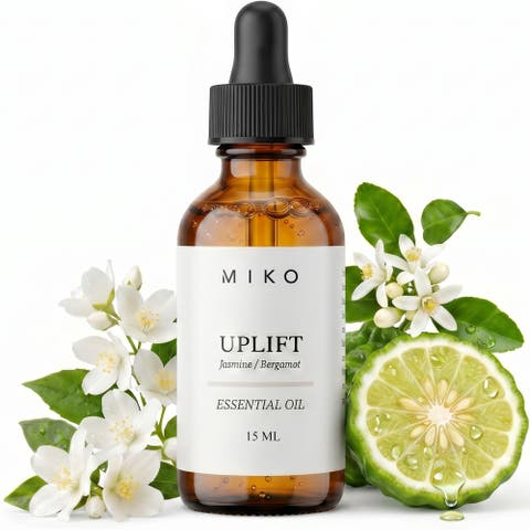 Miko Uplift Essential Oil Blend with Jasmine & Bergamot 100% Organic 15ml