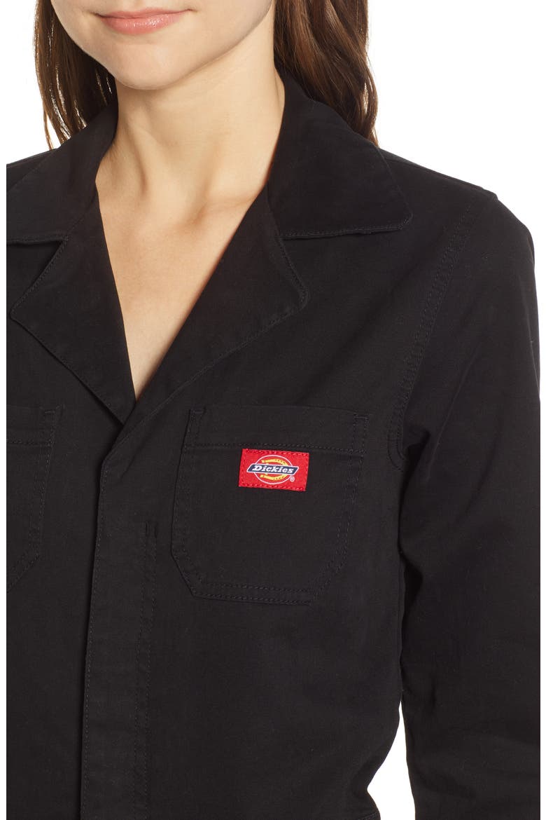 Twill Coveralls, Alternate, color, BLACK