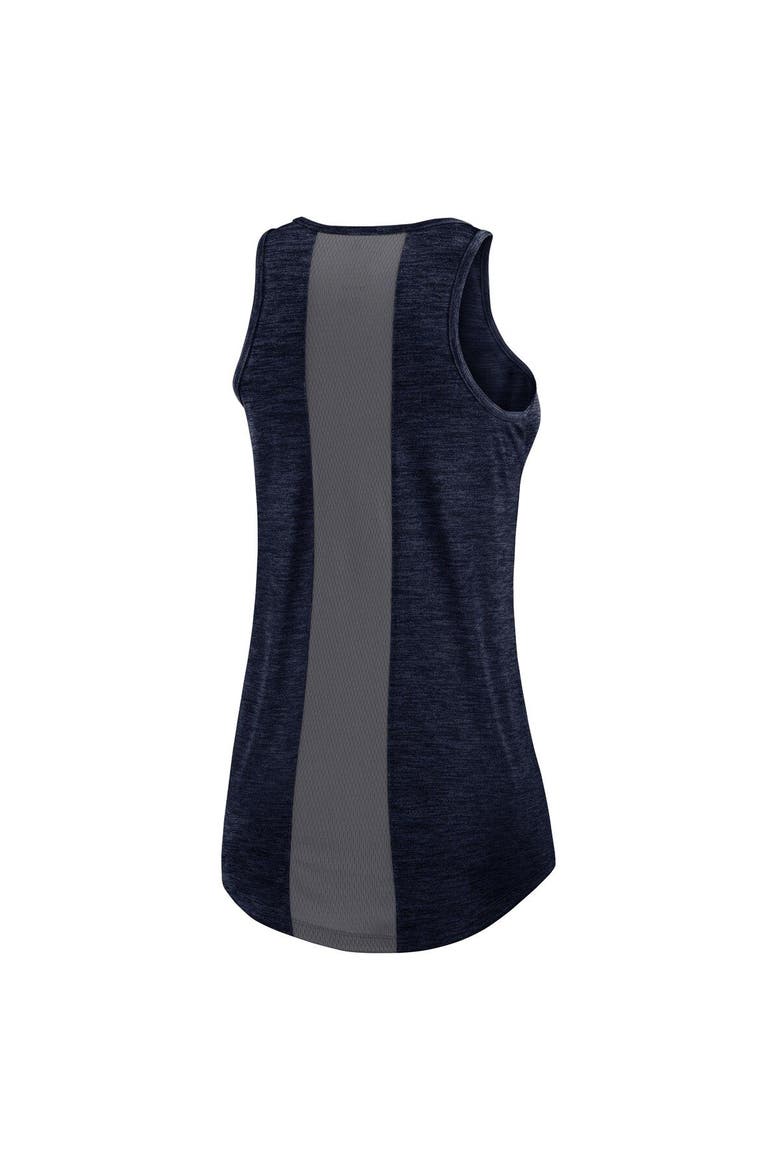 Women's Nike College Navy Seattle Seahawks High Neck Performance Tank Top, Alternate, color, Navy