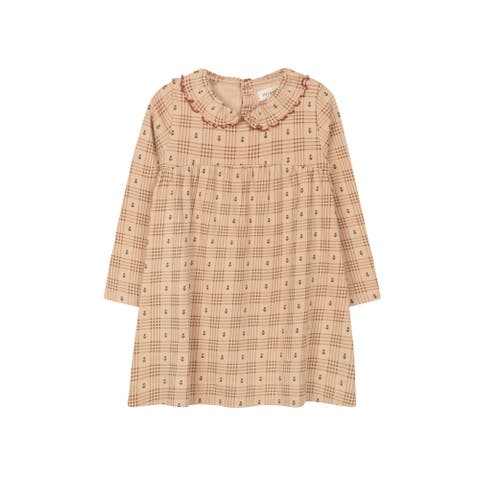 Cotton Floral Plaid Collection - Dress (Toddler, Little Kid & Big Kid)