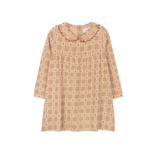 Ely's & Co. Cotton Floral Plaid Collection In Gold