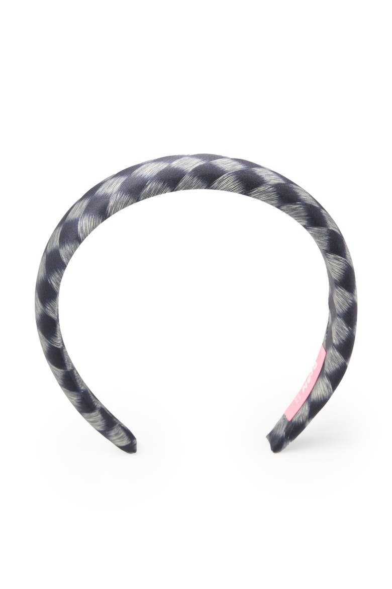Lunelle Silk Headband, Alternate, color, Steel Blue