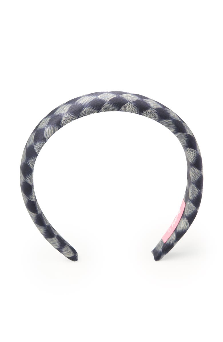 OLAH Lunelle Silk Headband, Alternate, color, Steel Blue