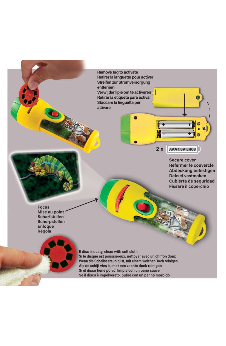 Brainstorm Toys Animal Torch and Projector, Alternate, color, Multicolored
