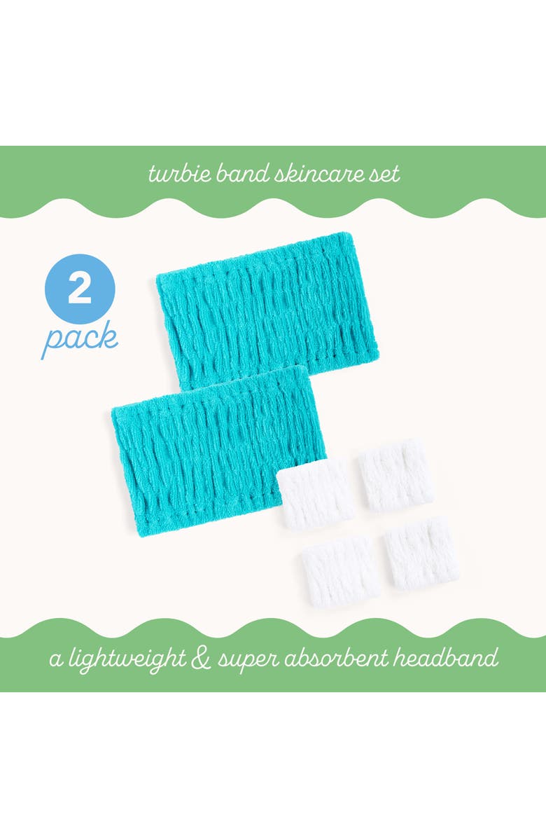 TURBIE TWIST 2 Turbie Band and 4 Turbie Wrist Bands Cotton Set, Alternate, color, Capri