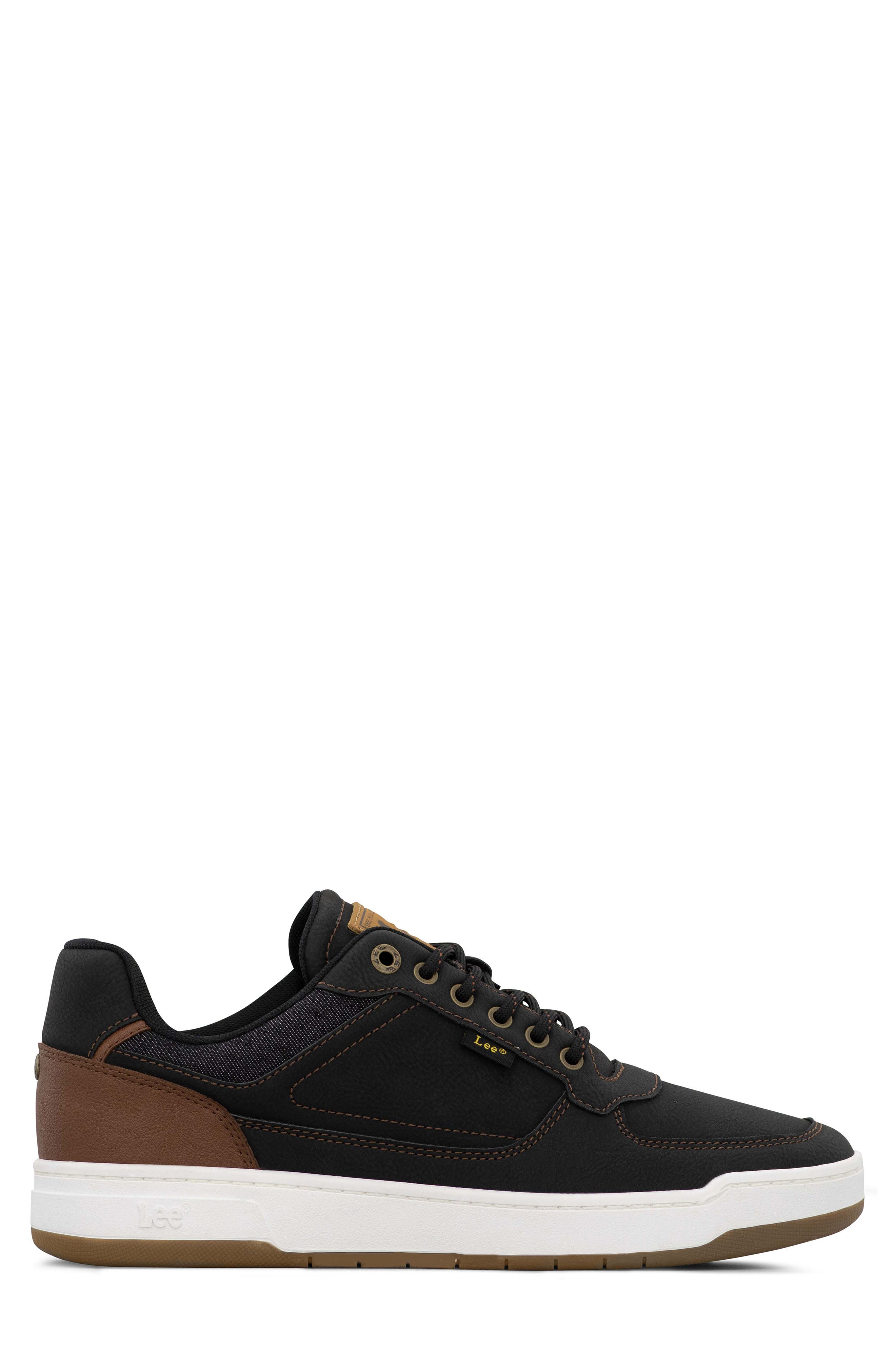Daybreaker Low Top Sneaker, Alternate, color, BLACK/ BRITISH TAN