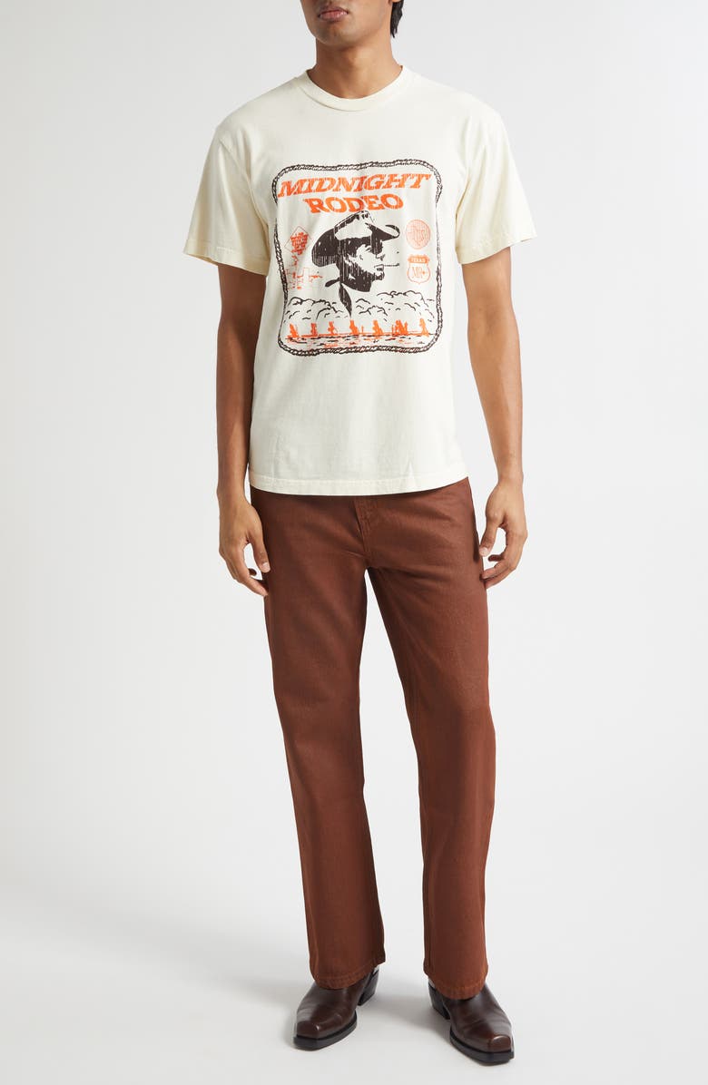 MIDNIGHT RODEO Western Graphic T-Shirt, Alternate, color, Cream