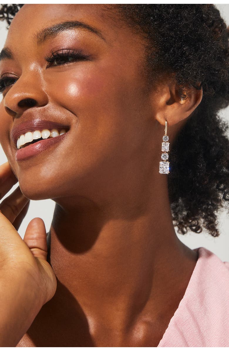 Nadri A La Carte Multi Drop Earrings, Alternate, color, Gold