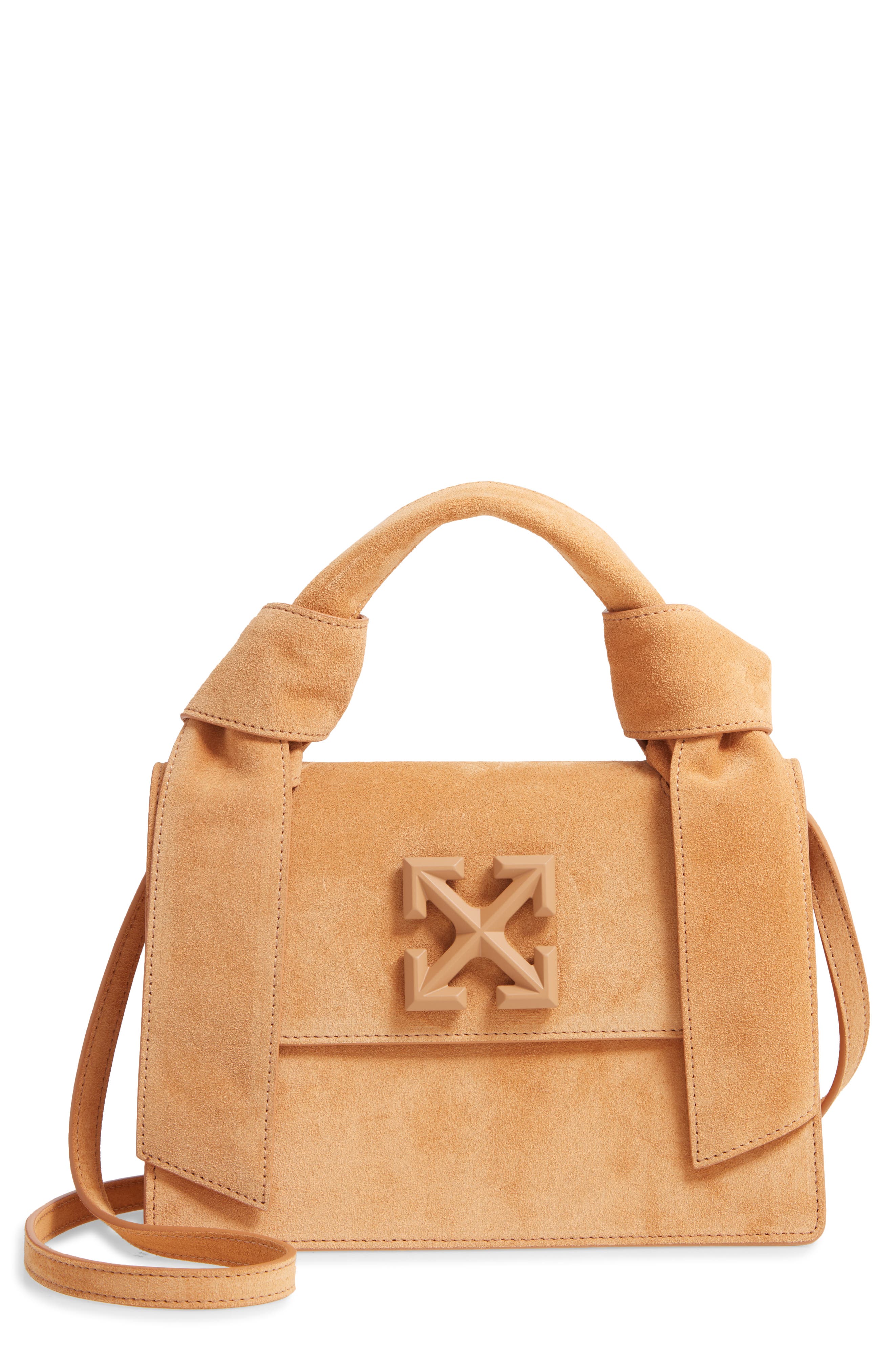 Off-White New Jitney 1.4 Suede Bag, Main, color, 