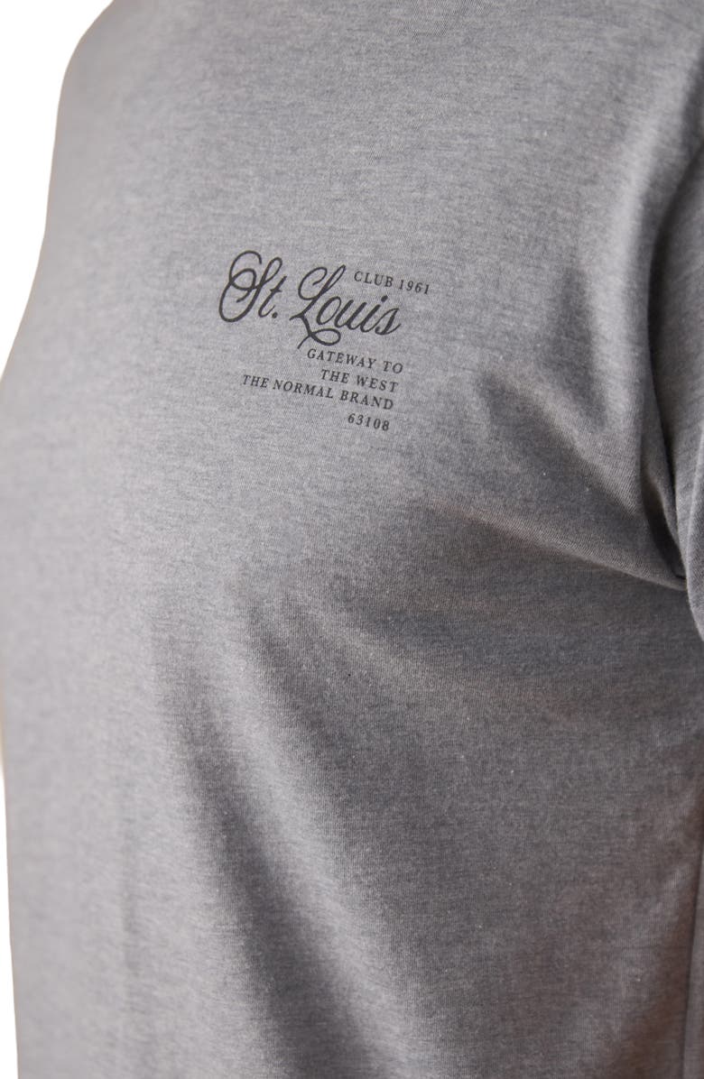 The Normal Brand St. Louis Club Graphic T-Shirt, Alternate, color, Dark Heather Grey