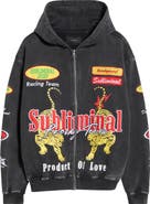 PacSun Subliminal Racing Zip Hoodie