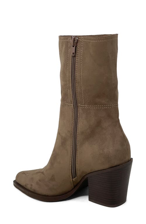 Shushop Venice Block Heel Bootie In Brown