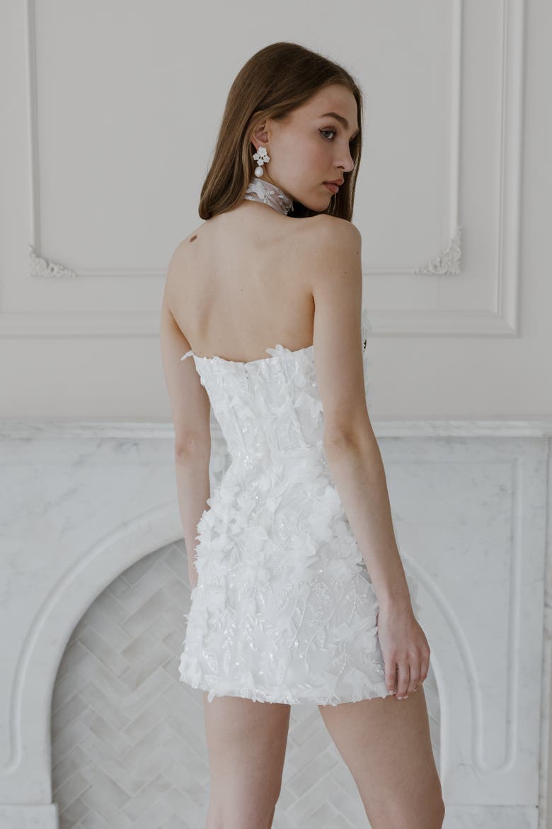Willow Mini Dress, Alternate, color, Ivory