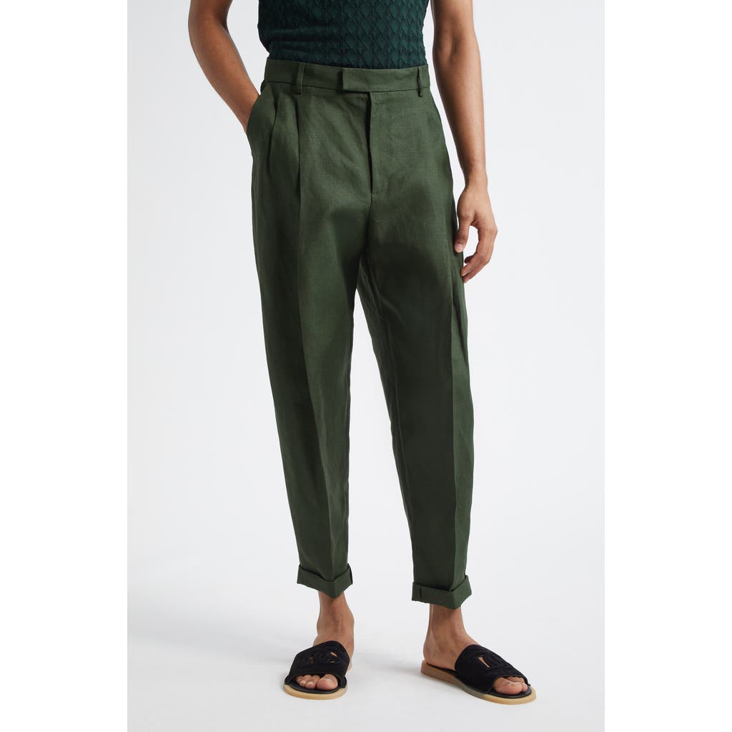 Dolce&Gabbana Crop Linen Trousers Dolce&Gabbana Crop Linen Trousers