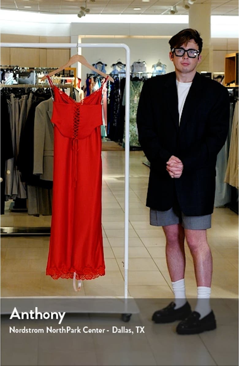 Salma Corset Satin Slipdress, sales video thumbnail