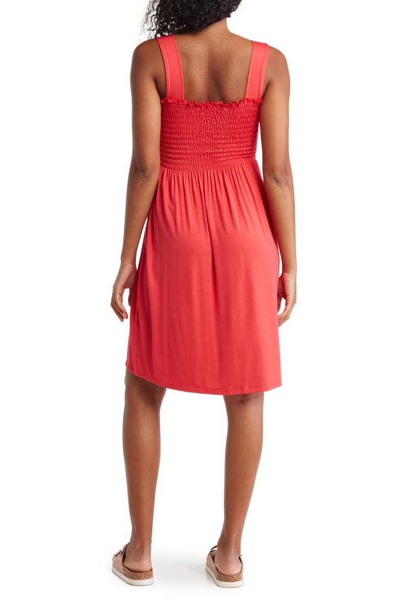 Velvet Torch Smocked Knit Dress, Alternate, color, 