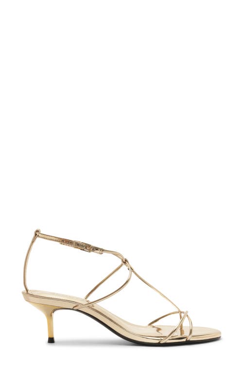 Schutz Jules Ankle Strap Sandal In Silver