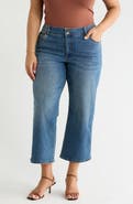 KUT from the Kloth Lucy High Waist Crop Wide Leg Jeans