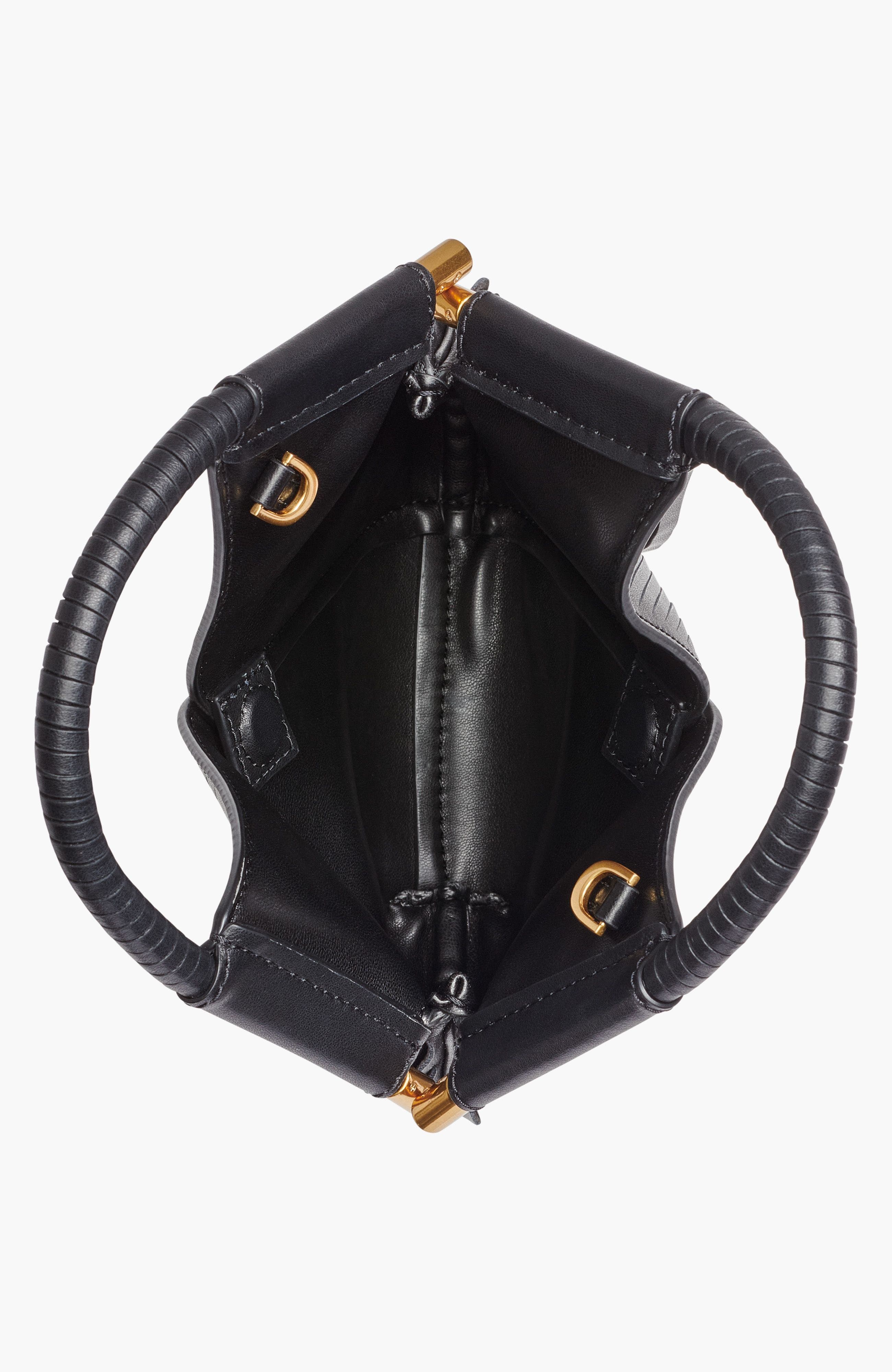 Donna Karan New York Baldwin Lasercut Micro Crossbody, Alternate, color, Black/Gold