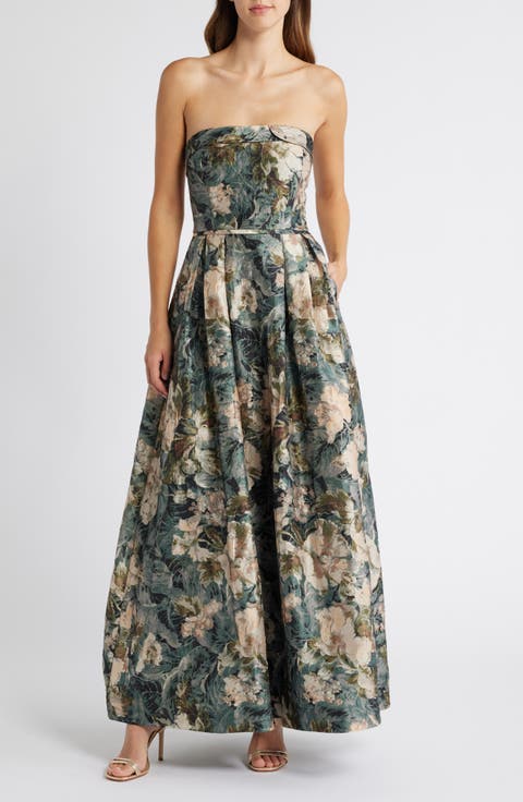 Pleated Floral Dresses for Women