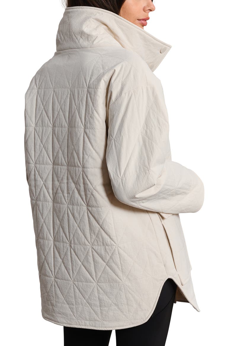 Monterey Water Repellent Quilted Jacket, Alternate, color, BIRCH