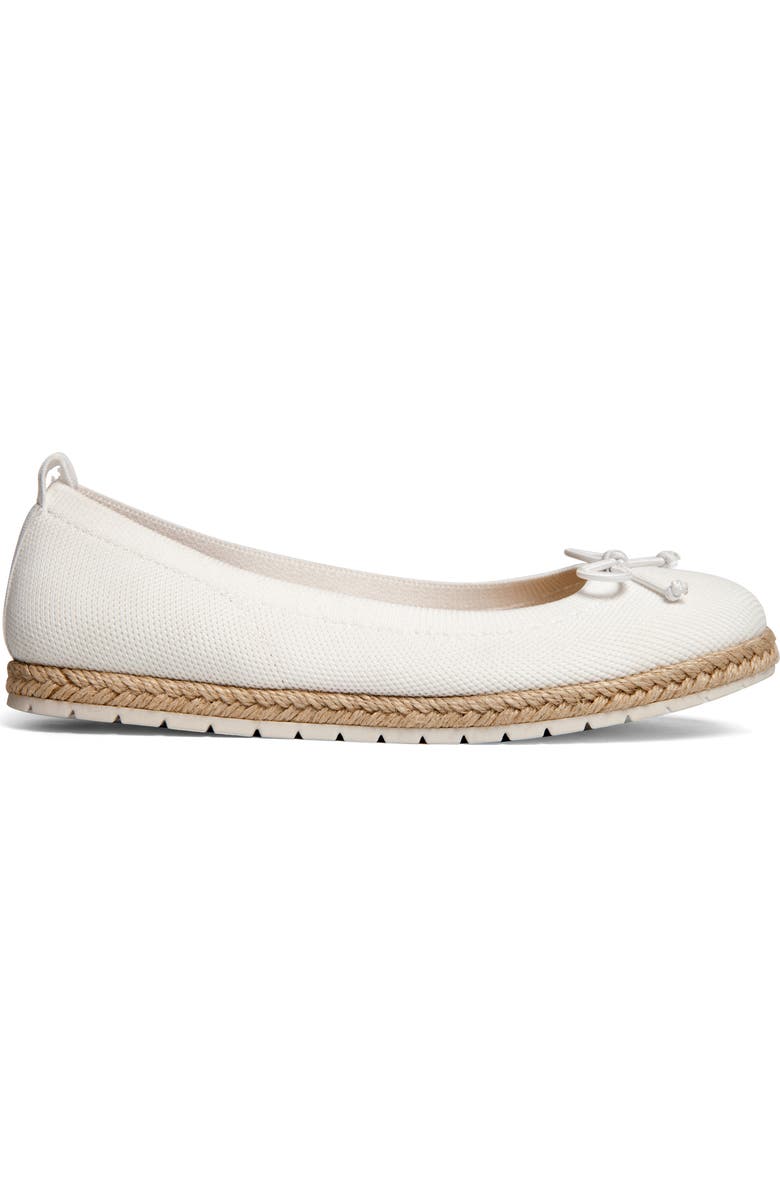 Me Too Kenzie Espadrille Flat, Alternate, color, White Mesh