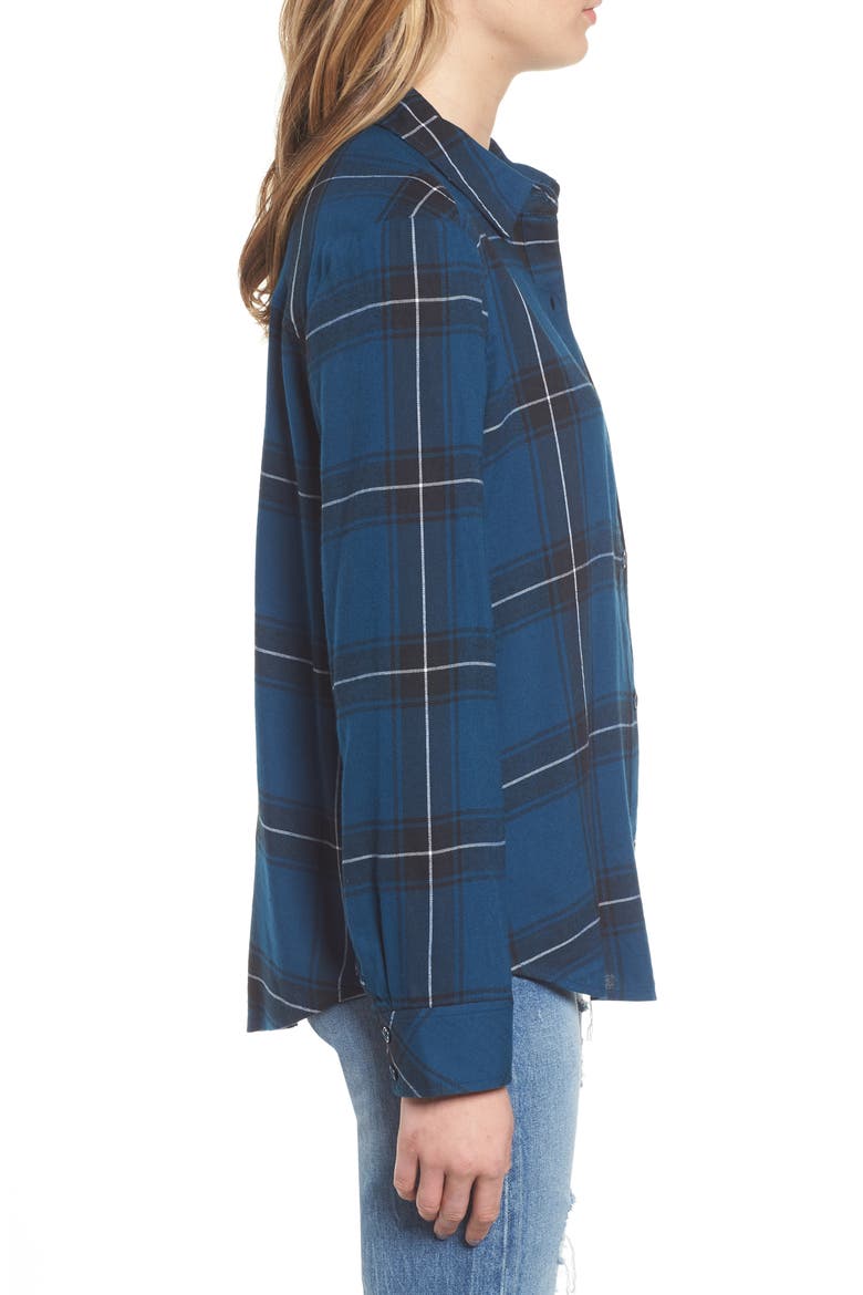 Plaid Shirt, Alternate, color, BLUE AURORA CAMILLE PLAID