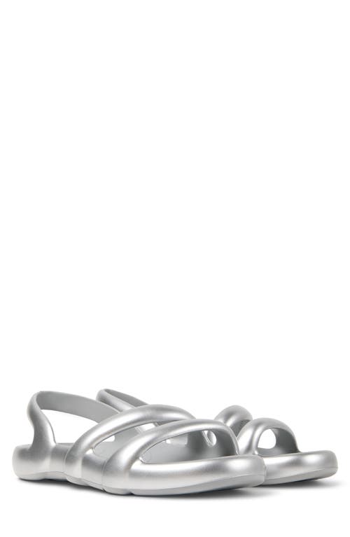 Shop Camper Kobarah Flat Slingback Sandal In Medium Gray