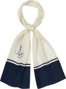 Lauren Ralph Lauren Spring Logo Wool & Silk Oblong Scarf