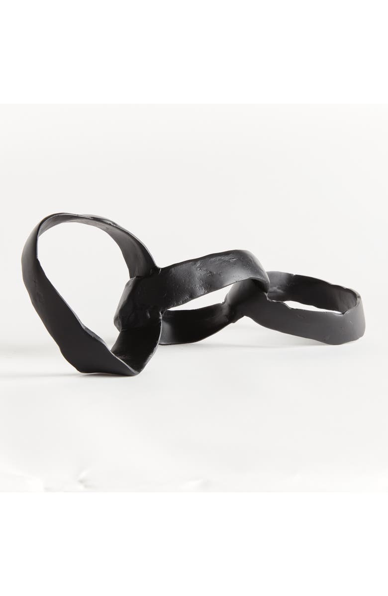 Napa Home & Garden Aiden Sculpture - Black Cast Aluminum Modern Accent Piece, Alternate, color, Black