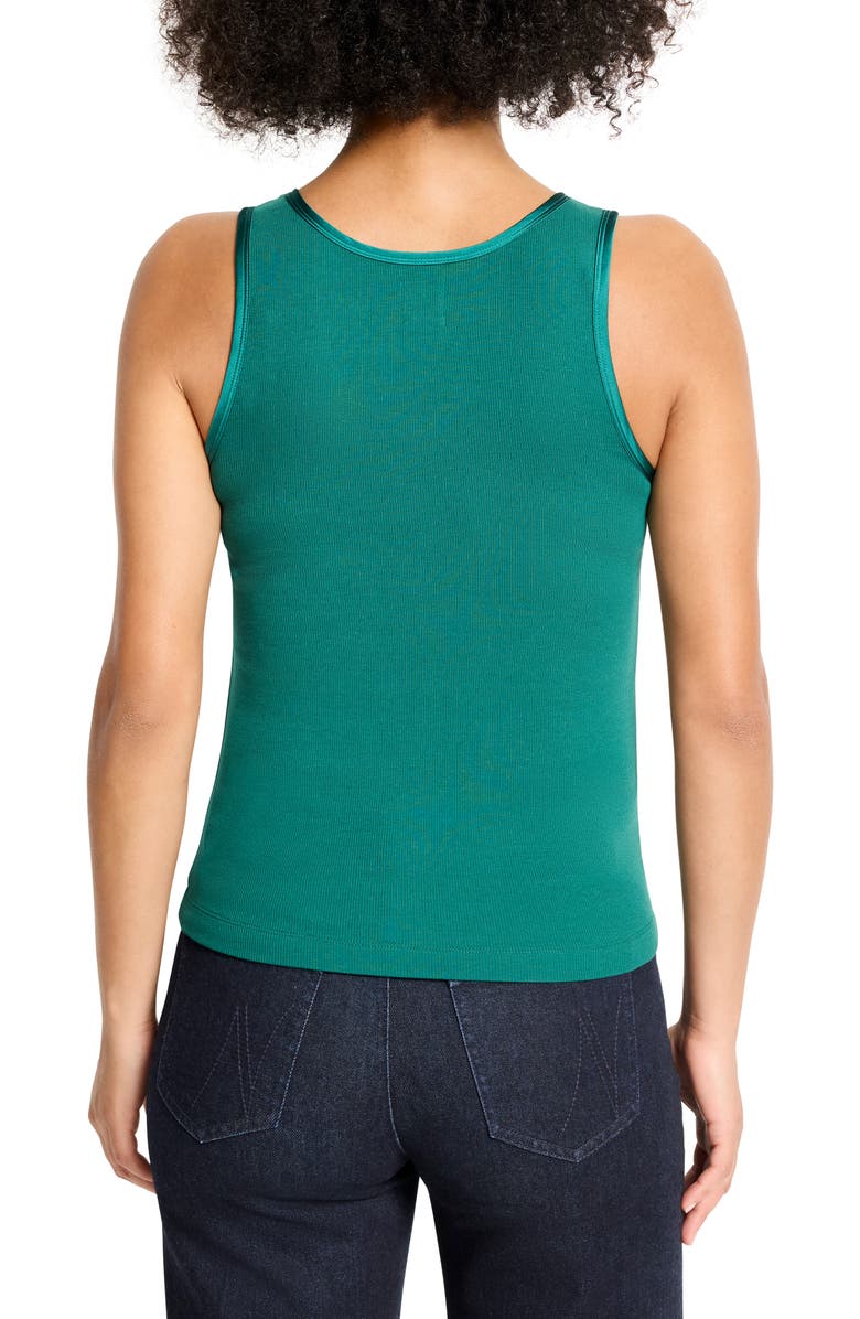 NIC+ZOE Perfect Knit Trimmed Tank, Alternate, color, Pine