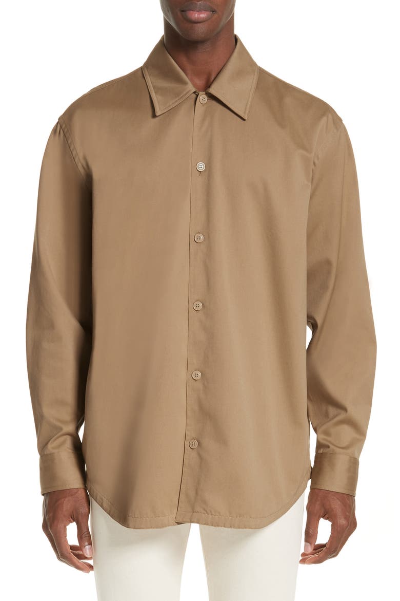 Houston Oversize Sport Shirt, Main, color, HAZEL