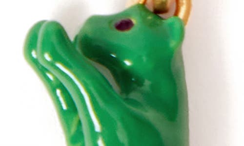 Clare V . Jumping Tiger Charm In Green