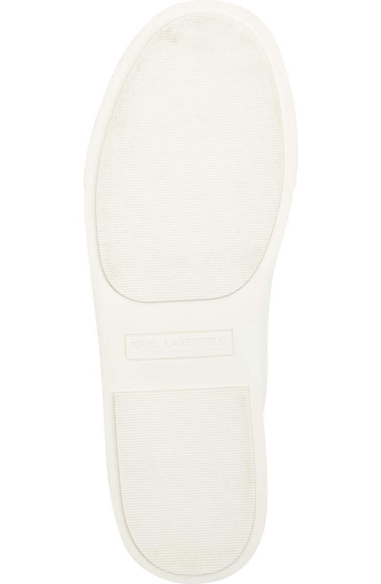 KARL LAGERFELD PARIS Capree Karl Choupette Low Top Sneaker, Alternate, color, Bright White/ Black