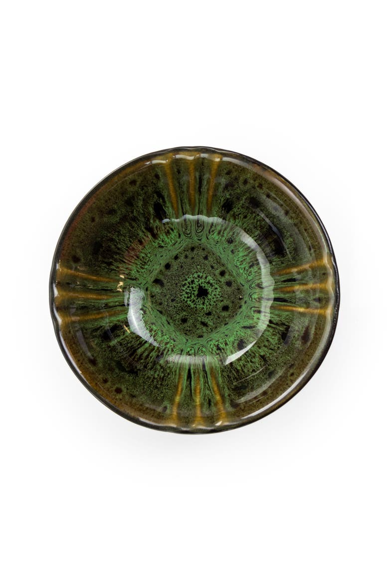 Jade Waves 16 Piece Stoneware Dinnerware Set, Alternate, color, Green