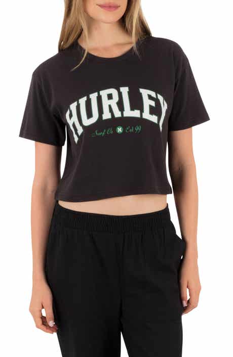 Hurley Surf Hooky Boxy Cropped Graphic Tee