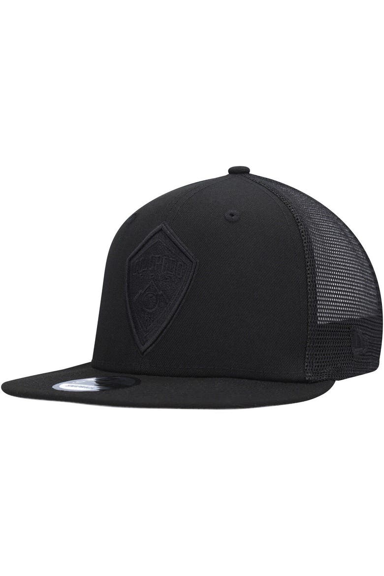 Men's New Era Black Colorado Rapids Logo Classic 9FIFTY Trucker Snapback Hat, Main, color, Black