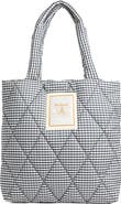 Barbour Riah Gingham Diamond Quilted Tote