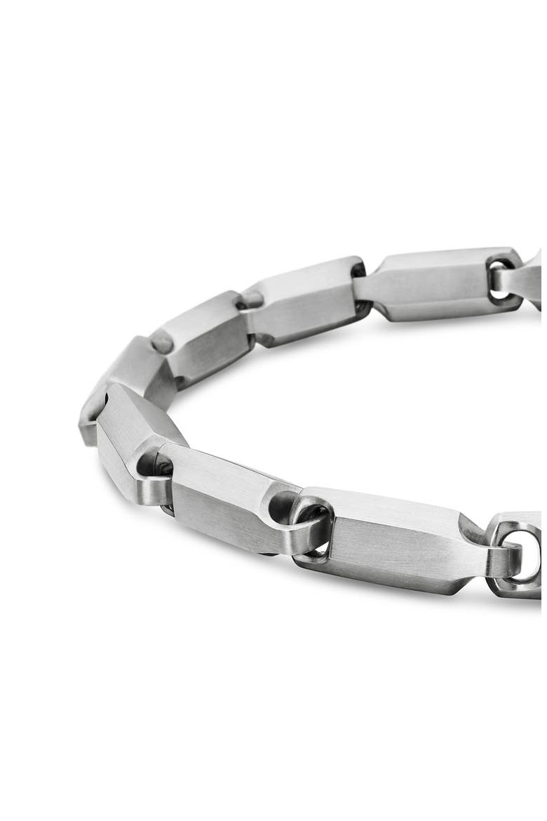 Faceted Link Bracelet, 3mm, Alternate, color, STERLING SILVER