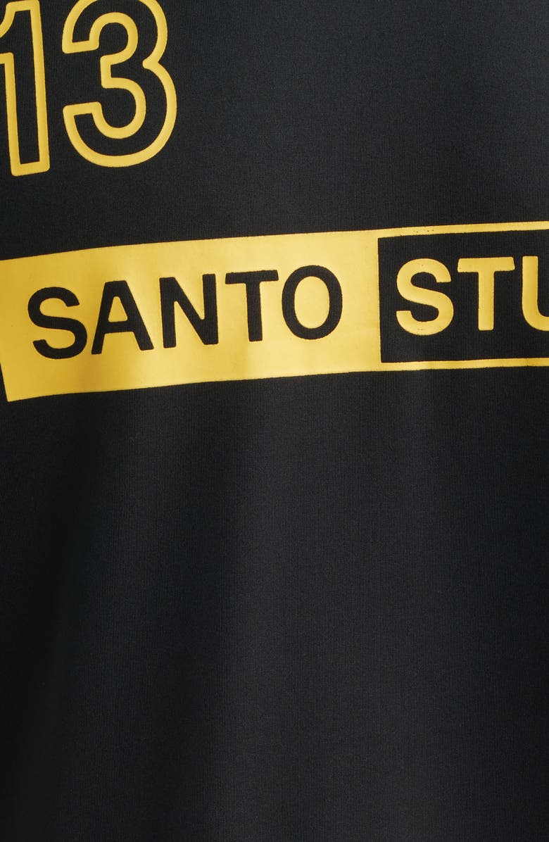 SANTO STUDIO Santo Futbol Tech Logo Graphic T-Shirt, Alternate, color, Black