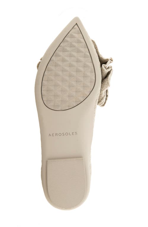 Shop Aerosoles Damira Pointed Toe Flat In Stone Textured Knit Fabric