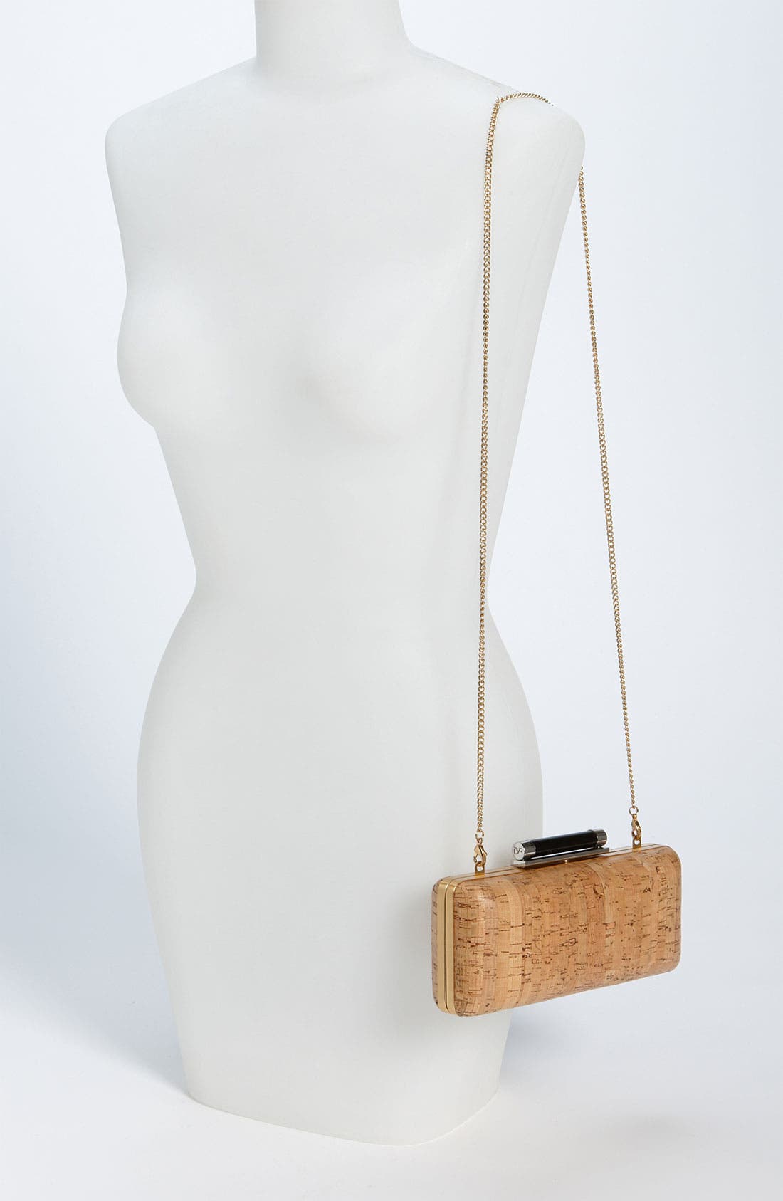'Tonda' Cork Clutch, Alternate, color, NATURAL