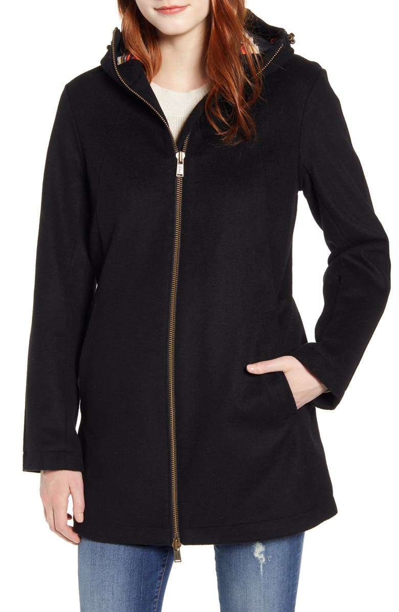 Pendleton Finlay Waterproof Hooded Wool Blend Coat, Alternate, color, 