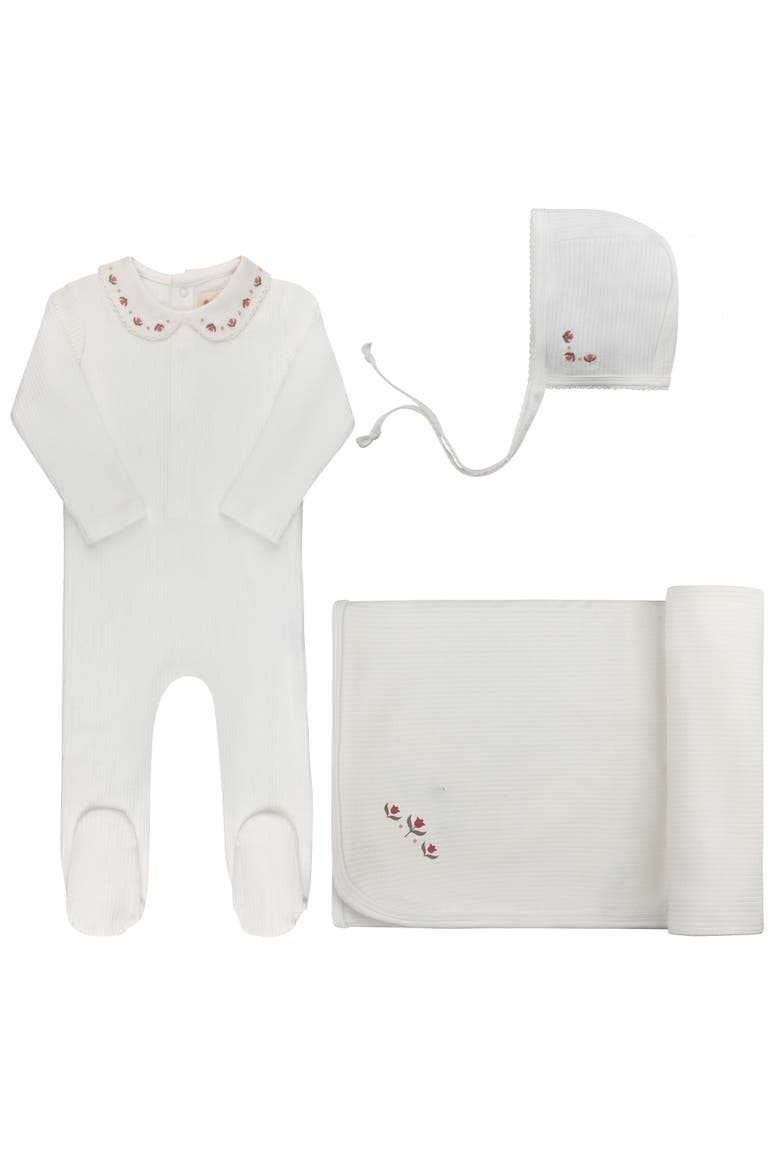 Looms Keepsake Collection - Layette Set, Alternate, color, Ivory/Pink