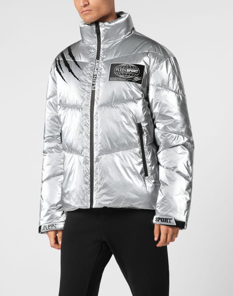 Nylon Crease Puffer Jacket Men