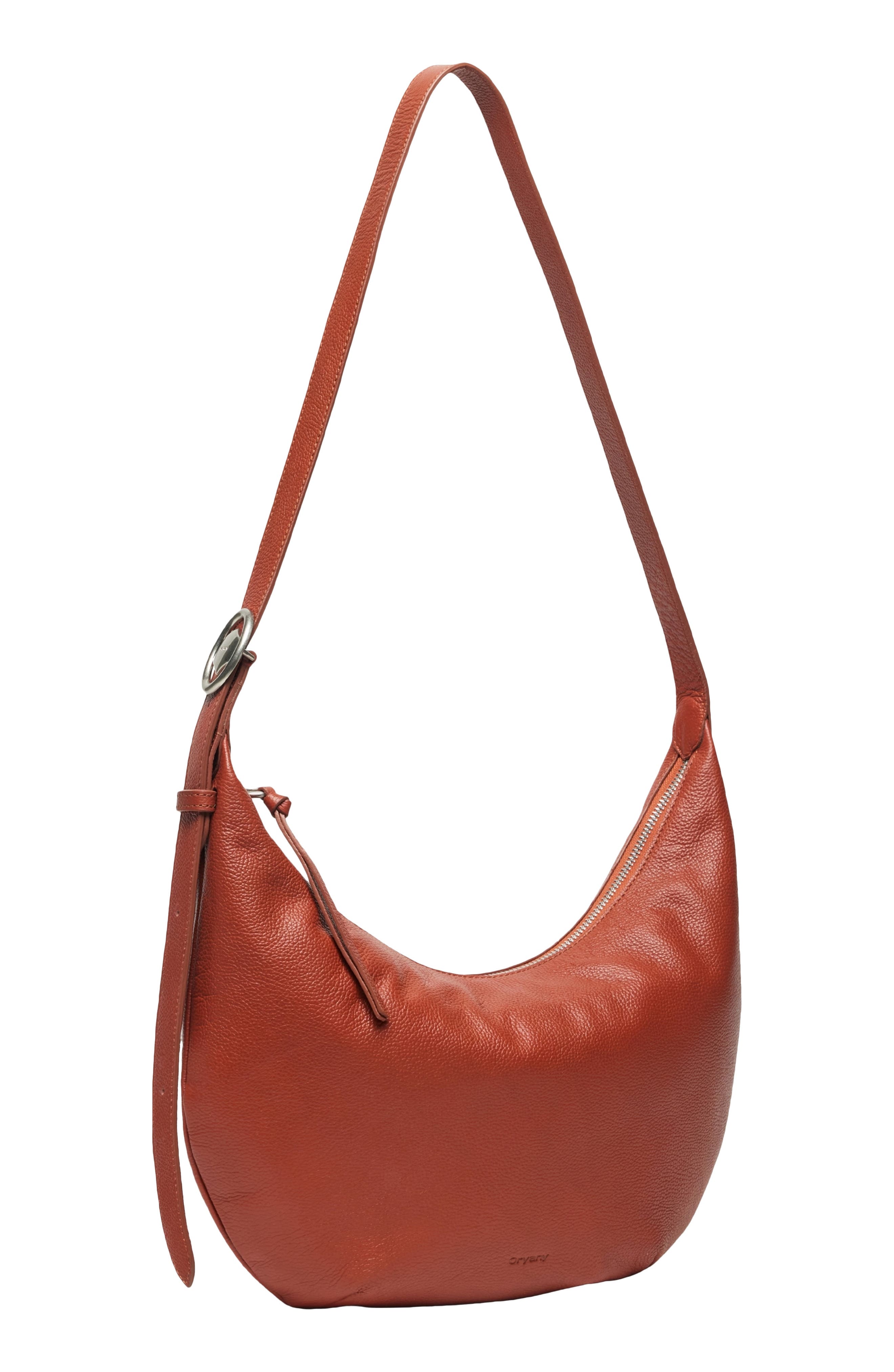 Oryany Crescent Leather Shoulder Bag, Alternate, color, 