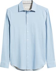 Bugatchi Jimmy OoohCotton® Solid Button-Up Shirt