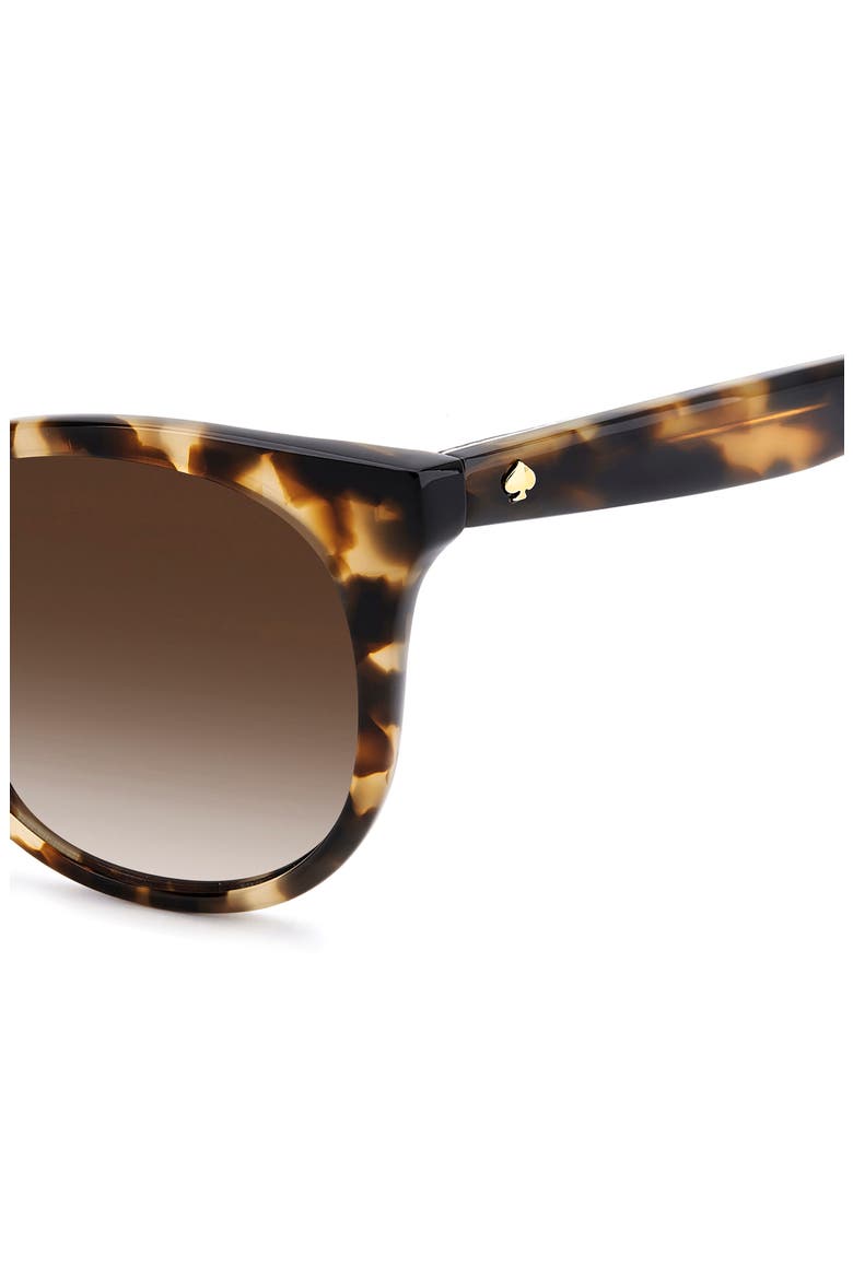 karlee 53mm gradient round sunglasses, Alternate, color, HAVANA / BROWN